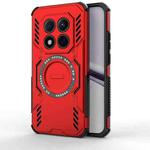 For Redmi Note 15 Pro 5G Global 163.6mm Butterfly Armor MagSafe Magnetic Ring Shockproof Phone Case(Red)