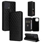 For Cubot P80 Cubic Grid Texture Flip Leather Phone Case(Black)