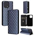 For Cubot P80 Cubic Grid Texture Flip Leather Phone Case(Blue)