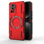 For Huawei nova 12 5G Butterfly Armor MagSafe Magnetic Ring Shockproof Phone Case(Red)