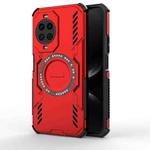 For Huawei nova 14 5G Butterfly Armor MagSafe Magnetic Ring Shockproof Phone Case(Red)