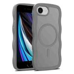 For iPhone SE 2022 / SE 2020 / 8 / 7 Skin Feel Wave Texture MagSafe Phone Case(Grey)