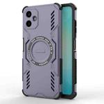 For Samsung Galaxy A06 4G Butterfly Armor MagSafe Magnetic Ring Shockproof Phone Case(Purple)