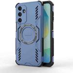 For Samsung Galaxy A16 5G Butterfly Armor MagSafe Magnetic Ring Shockproof Phone Case(Blue)
