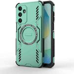 For Samsung Galaxy A16 5G Butterfly Armor MagSafe Magnetic Ring Shockproof Phone Case(Light Green)