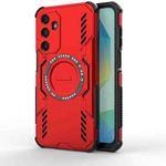 For Samsung Galaxy A16 5G Butterfly Armor MagSafe Magnetic Ring Shockproof Phone Case(Red)