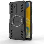 For Samsung Galaxy A26 5G Butterfly Armor MagSafe Magnetic Ring Shockproof Phone Case(Black)