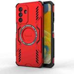 For Samsung Galaxy A26 5G Butterfly Armor MagSafe Magnetic Ring Shockproof Phone Case(Red)