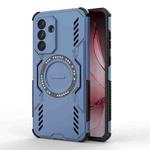 For Samsung Galaxy A36 5G Butterfly Armor MagSafe Magnetic Ring Shockproof Phone Case(Blue)