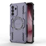 For Samsung Galaxy A36 5G Butterfly Armor MagSafe Magnetic Ring Shockproof Phone Case(Purple)