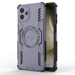 For Samsung Galaxy A07 4G Butterfly Armor MagSafe Magnetic Ring Shockproof Phone Case(Purple)