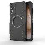 For Samsung Galaxy A15 5G Butterfly Armor MagSafe Magnetic Ring Shockproof Phone Case(Black)