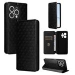 For Doogee N55 Plus Cubic Grid Texture Flip Leather Phone Case(Black)