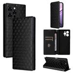 For Doogee Note 58 / Note 58 Pro Cubic Grid Texture Flip Leather Phone Case(Black)