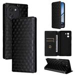 For Doogee Note 59 / Note 59 Pro Cubic Grid Texture Flip Leather Phone Case(Black)