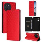 For Doogee Note 59 / Note 59 Pro Cubic Grid Texture Flip Leather Phone Case(Red)