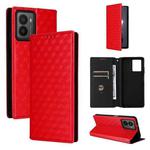 For HMD Fusion Cubic Grid Texture Flip Leather Phone Case(Red)