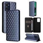 For HMD Pulse / Pulse+ / Pulse Pro Cubic Grid Texture Flip Leather Phone Case(Blue)