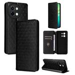 For vivo Y58 5G / Y38 5G / Y200i 5G Cubic Grid Texture Flip Leather Phone Case(Black)