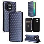 For vivo Y58 5G / Y38 5G / Y200i 5G Cubic Grid Texture Flip Leather Phone Case(Blue)