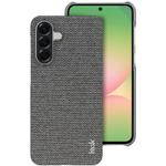 For Samsung Galaxy A56 5G imak Ruiyi Series Cloth Texture PU + PC Phone Case(Dark Grey)