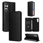 For Samsung Galaxy M14 4G / A05s Cubic Grid Texture Flip Leather Phone Case(Black)