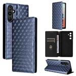 For Samsung Galaxy M16 5G / F16 5G Cubic Grid Texture Flip Leather Phone Case(Blue)