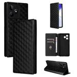 For Realme C53 5G / Narzo N53 4G Cubic Grid Texture Flip Leather Phone Case(Black)