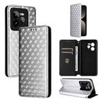 For Realme GT 7 Pro 5G Cubic Grid Texture Flip Leather Phone Case(Silver)