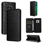 For Realme Narzo 70 Pro 5G / 12+ 5G Cubic Grid Texture Flip Leather Phone Case(Black)