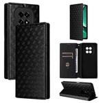 For Realme V60 5G / V60S 5G Cubic Grid Texture Flip Leather Phone Case(Black)