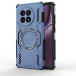For OnePlus Ace 5 / Ace 5 Pro / 13R Butterfly Armor MagSafe Magnetic Ring Shockproof Phone Case(Blue)