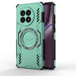 For OnePlus Ace 5 / Ace 5 Pro / 13R Butterfly Armor MagSafe Magnetic Ring Shockproof Phone Case(Light Green)