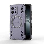 For OnePlus 13T Butterfly Armor MagSafe Magnetic Ring Shockproof Phone Case(Purple)