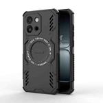 For OnePlus 13T Butterfly Armor MagSafe Magnetic Ring Shockproof Phone Case(Black)