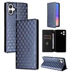 For Samsung Galaxy A06 4G / 5G Cubic Grid Texture Flip Leather Phone Case(Blue)