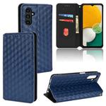 For Samsung Galaxy A13 5G / A04s Cubic Grid Texture Flip Leather Phone Case(Blue)
