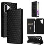 For Samsung Galaxy A26 5G Cubic Grid Texture Flip Leather Phone Case(Black)