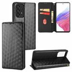 For Samsung Galaxy A53 5G Cubic Grid Texture Flip Leather Phone Case(Black)