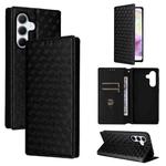 For Samsung Galaxy A56 5G / A36 5G Cubic Grid Texture Flip Leather Phone Case(Black)