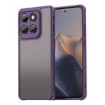 For Motorola Edge 5G 2025 Fan Dun Series TPU Hybrid PC Frosted Phone Case(Purple)