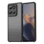 For Motorola Edge 60 Pro Fan Dun Series TPU Hybrid PC Frosted Phone Case(Black)