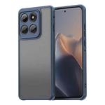 For Motorola Edge 60 Pro Fan Dun Series TPU Hybrid PC Frosted Phone Case(Blue)