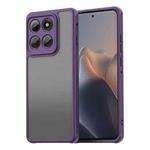 For Motorola Edge 60 Pro Fan Dun Series TPU Hybrid PC Frosted Phone Case(Purple)