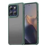 For Motorola Edge 60s Pro 5G Fan Dun Series TPU Hybrid PC Frosted Phone Case(Green)