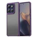 For Motorola Edge 60s Pro 5G Fan Dun Series TPU Hybrid PC Frosted Phone Case(Purple)