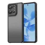 For Motorola Moto G86 5G Fan Dun Series TPU Hybrid PC Frosted Phone Case(Black)