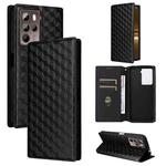 For HTC U23 / U23 Pro Cubic Grid Texture Flip Leather Phone Case(Black)