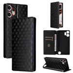For Nothing CMF Phone 2 Pro Cubic Grid Texture Flip Leather Phone Case(Black)