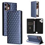 For Nothing CMF Phone 2 Pro Cubic Grid Texture Flip Leather Phone Case(Blue)